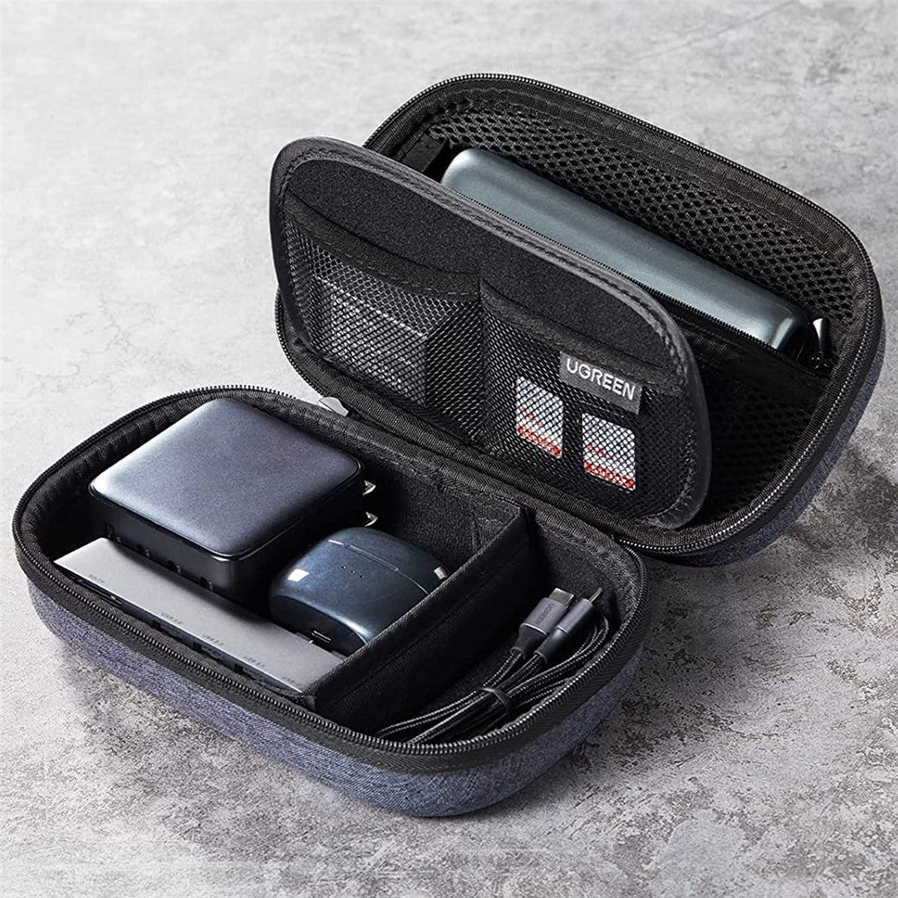 UGREEN Electronic Accessories Organizer Double Zipper Multi-function