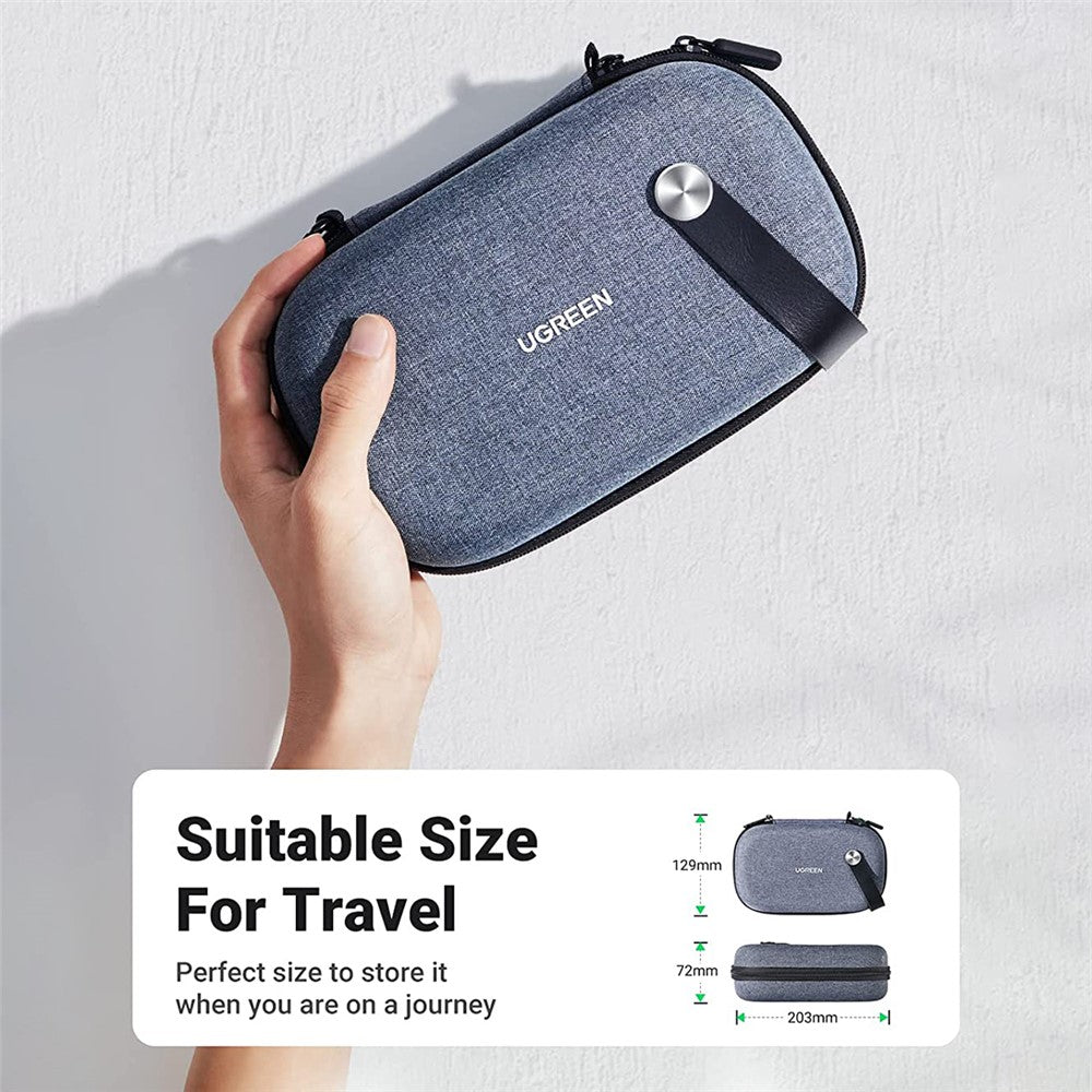 UGREEN Electronic Accessories Organizer Double Zipper Multi-function