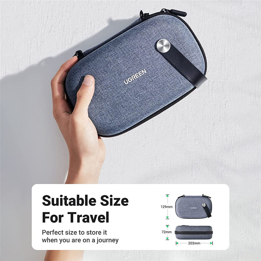 UGREEN Electronic Accessories Organizer Double Zipper Multi-function