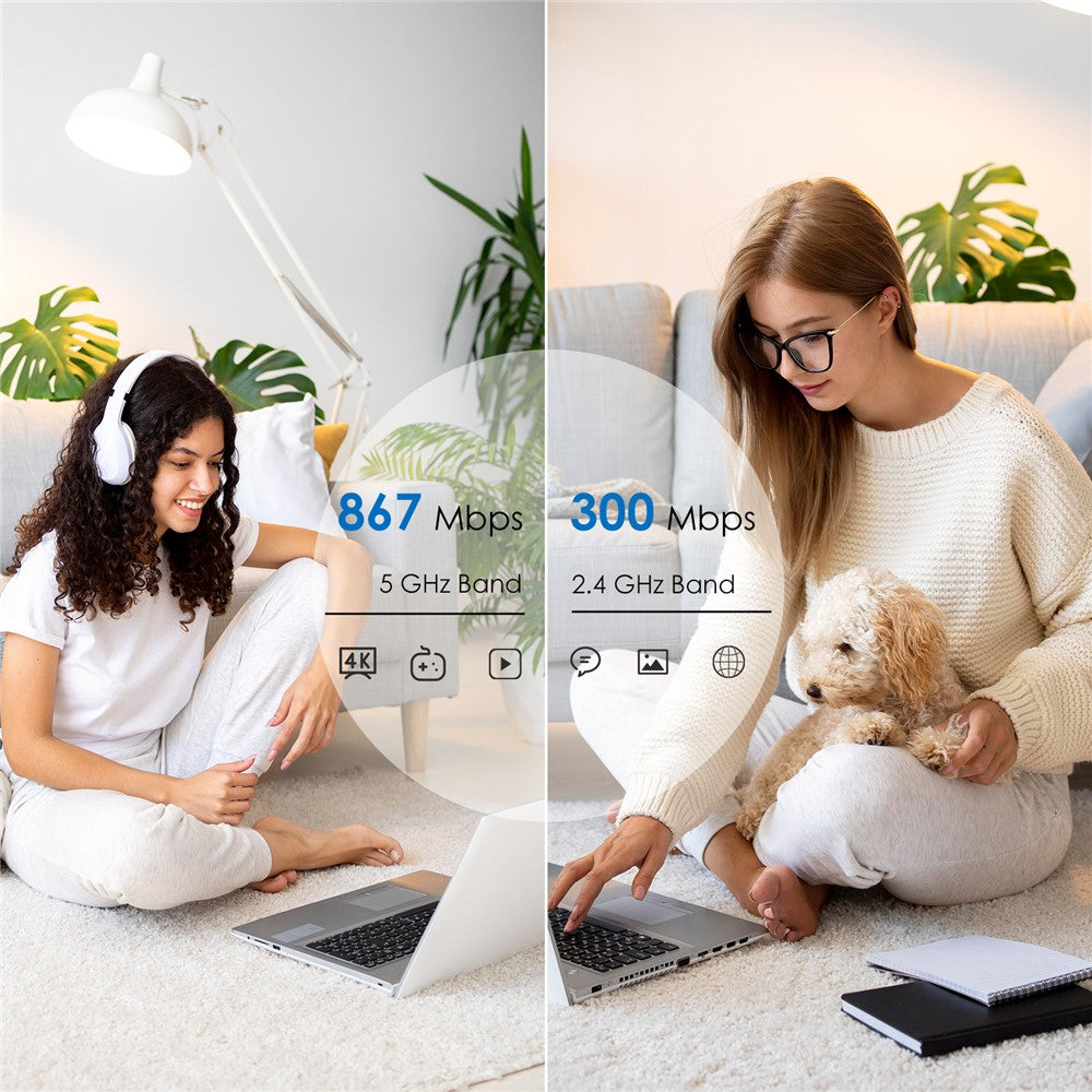 WAVLINK WN530HG3 AC1200 WiFi Repeater with 1000Mbps WAN / LAN Ethernet Port Dual Band AP Router