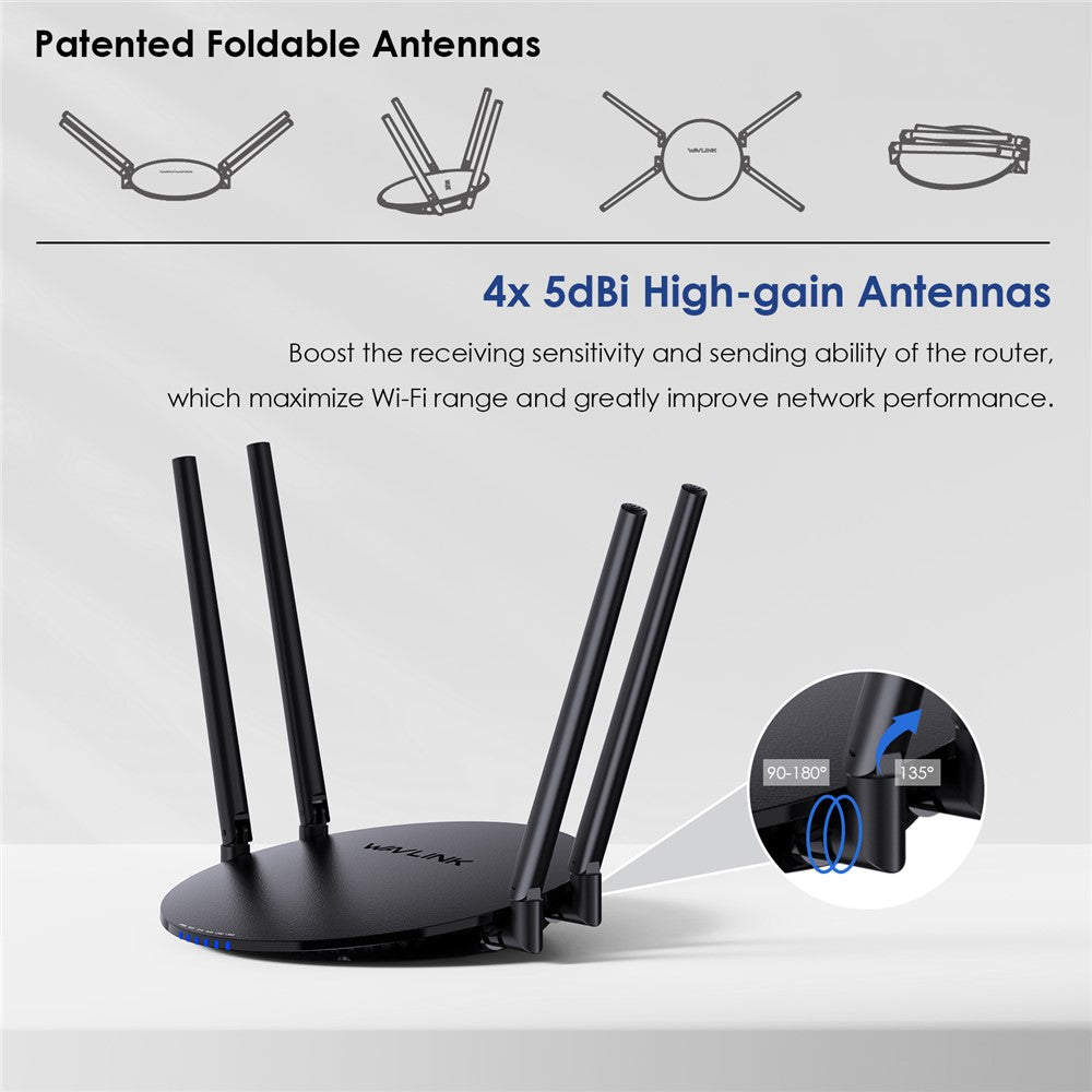 WAVLINK WN530HG3 AC1200 WiFi Repeater with 1000Mbps WAN / LAN Ethernet Port Dual Band AP Router