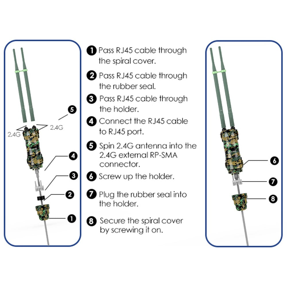 WAVLINK WN570HN2 300Mbps High Power Outdoor Router Poe Weatherproof AP  /  Repeater Mode WiFi Extender