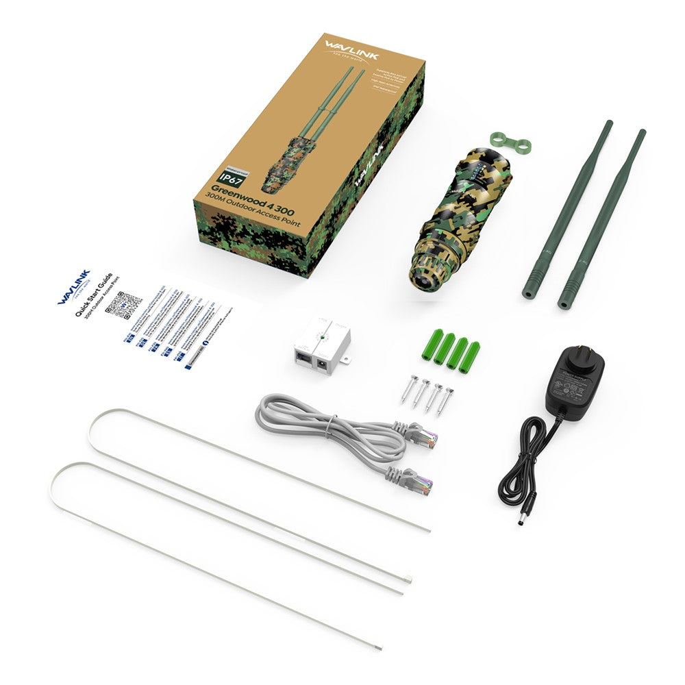 WAVLINK WN570HN2 300Mbps High Power Outdoor Router Poe Weatherproof AP  /  Repeater Mode WiFi Extender