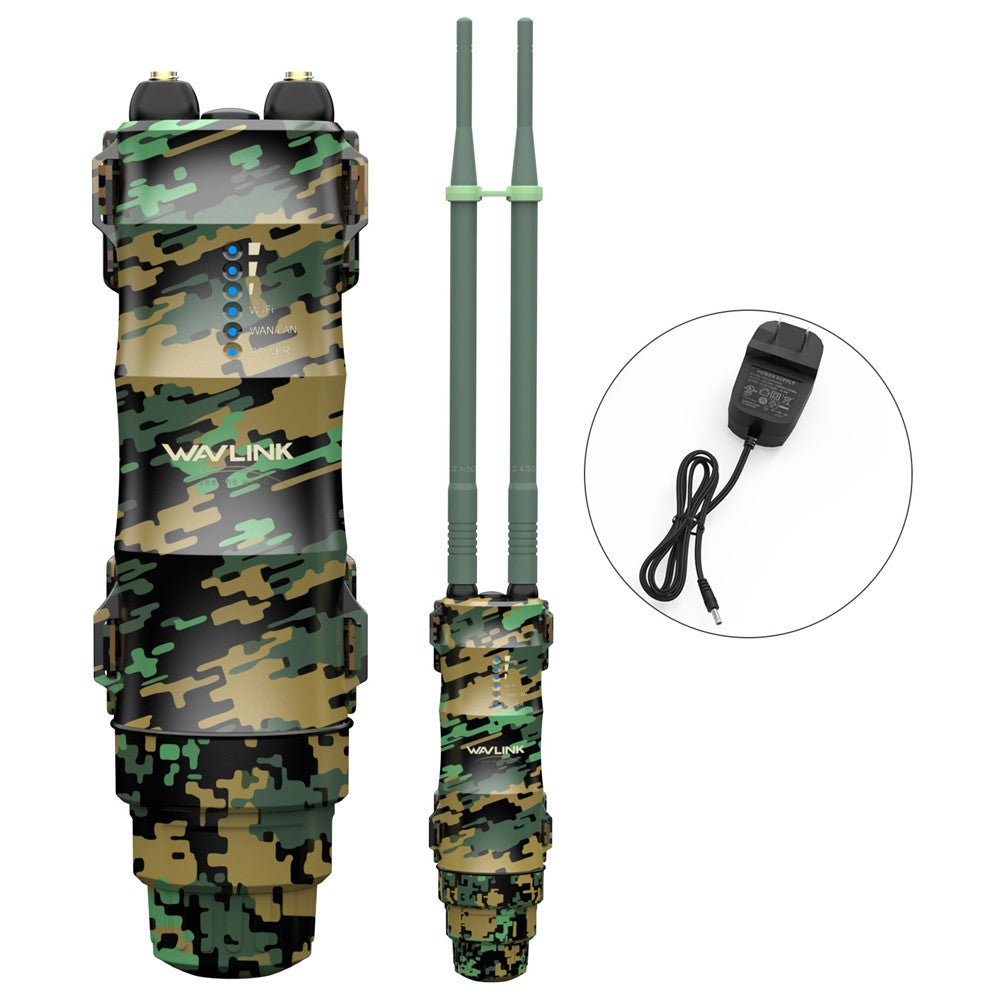 WAVLINK WN570HA2 AC1200 Dual Band Wireless Router IP67 Waterproof Outdoor WiFi Extender with Poe