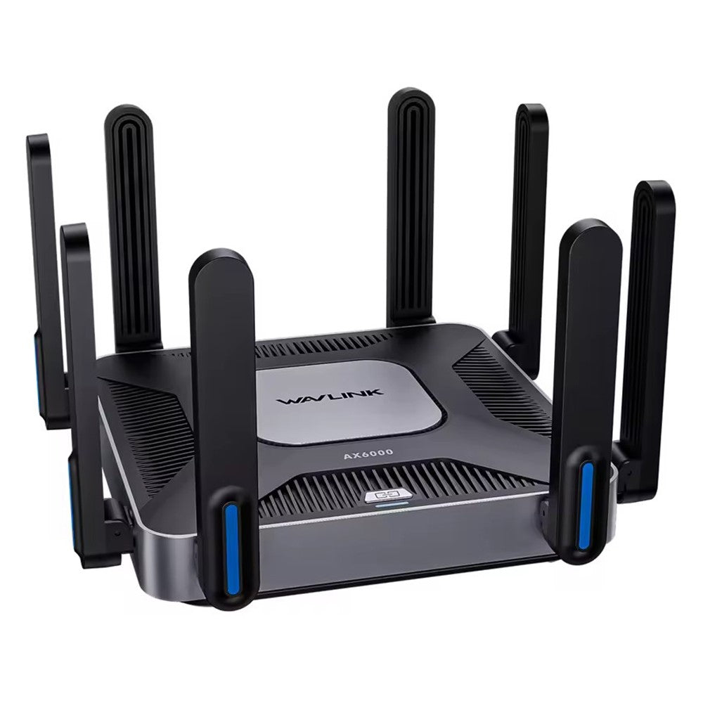 WAVLINK WN592AX6 AX6000 Dual Band WiFi 6 Router 2.5G Multi Gig Port Quad Core CPU for Home / Office