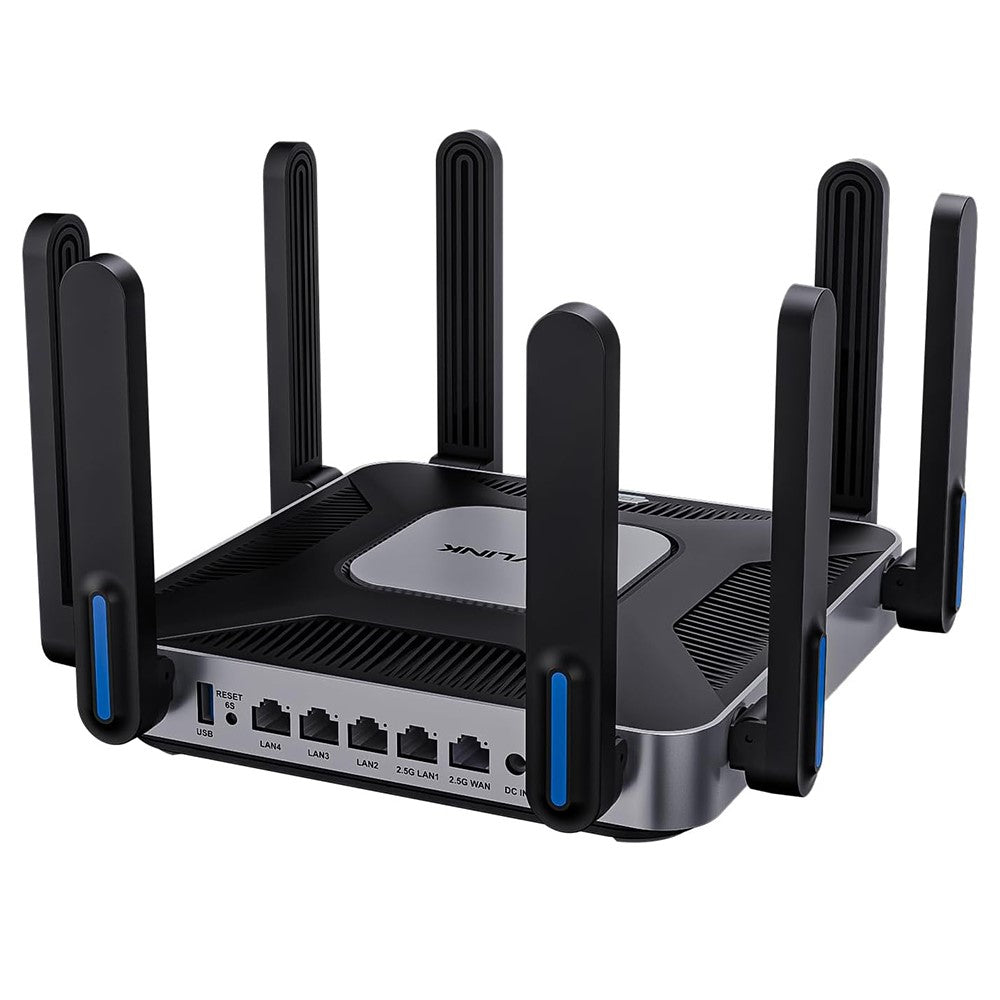 WAVLINK WN592AX6 AX6000 Dual Band WiFi 6 Router 2.5G Multi Gig Port Quad Core CPU for Home / Office