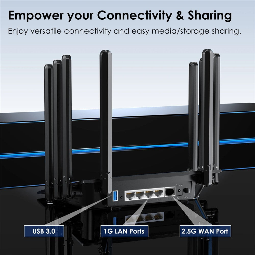 WAVLINK WN536AX6 AX6000 WiFi 6 Router High Speed Dual Band MESH AP Repeater for Gaming