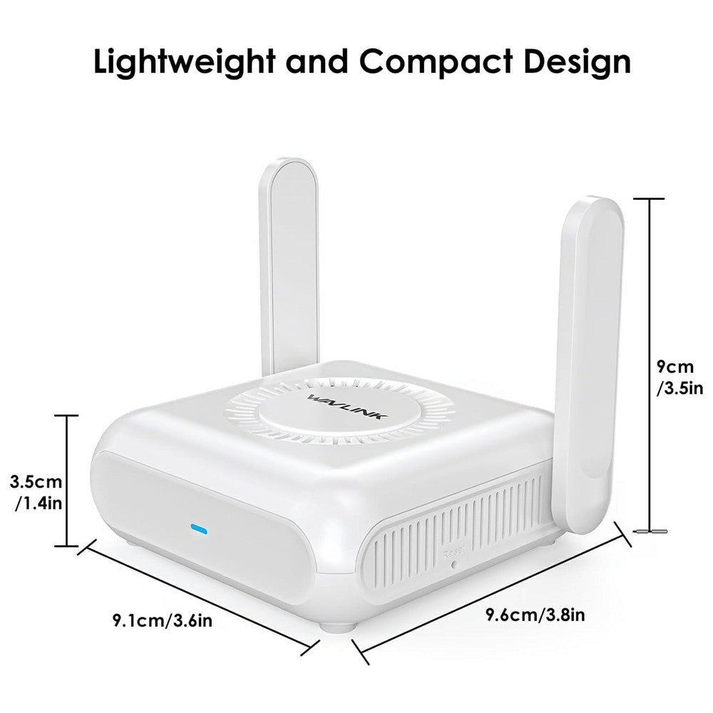 WAVLINK AX3000 Dual Band WiFi 6 Travel Router Home Office 160MHz MU-MIMO OFDMA VPN Router