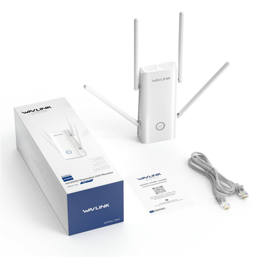 WAVLINK AX3000 2.4 / 5GHz WiFi6 Extender Repeater 1000Mbps WiFi Signal Booster Amplifier