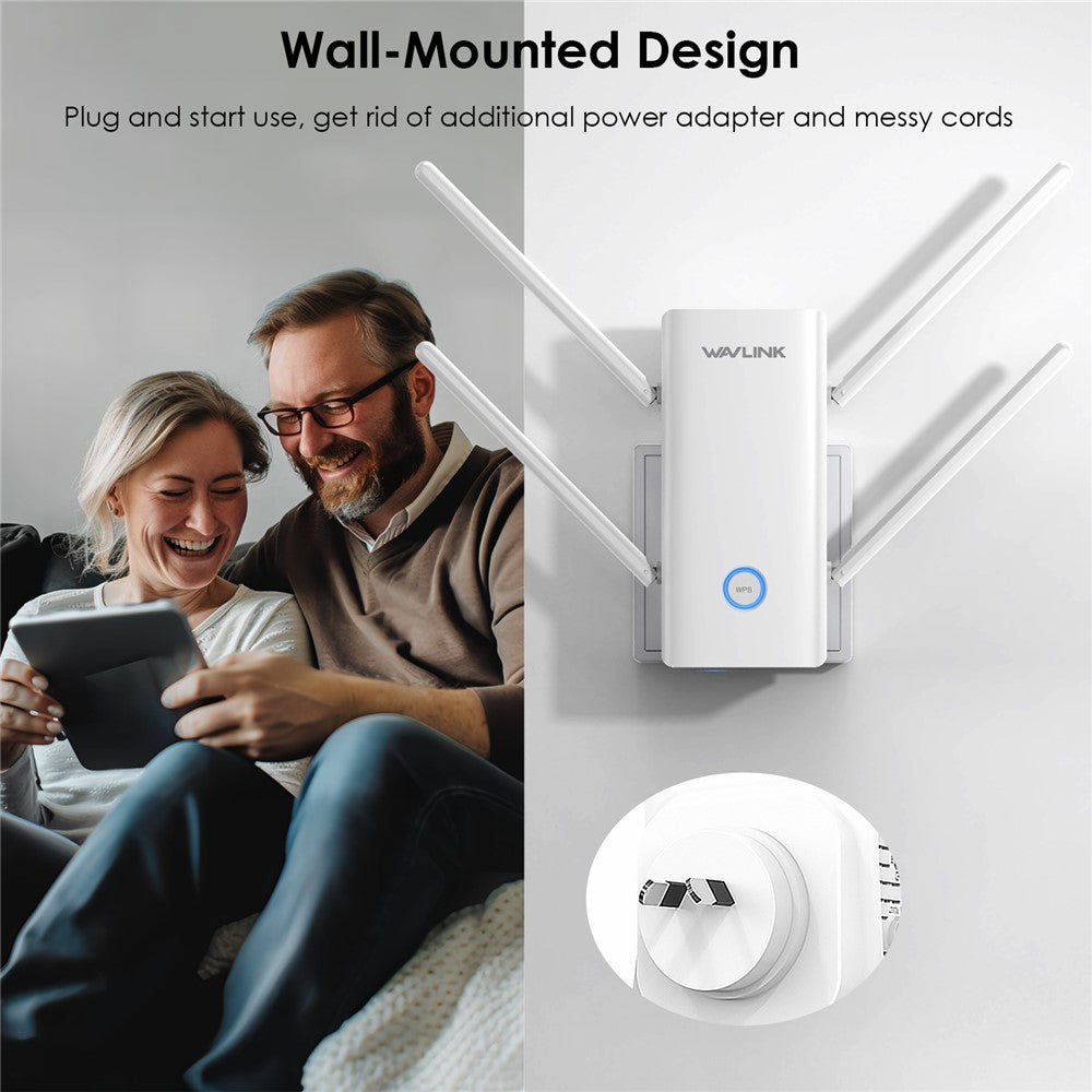 WAVLINK AX3000 2.4 / 5GHz WiFi6 Extender Repeater 1000Mbps WiFi Signal Booster Amplifier