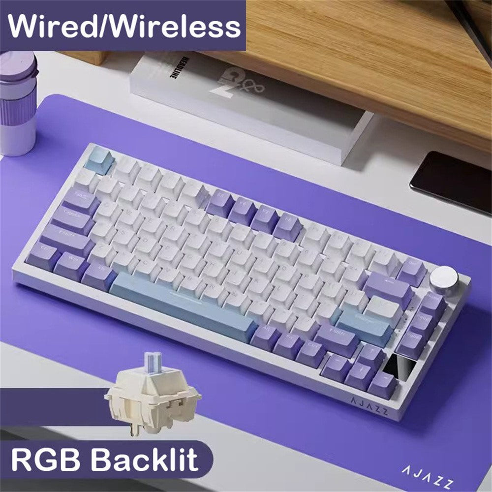 Ajazz AK820 Pro Wireless Mechanical Keyboard, Tri-Mode, 81 Keys, photo 3