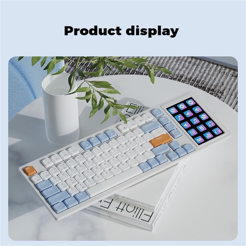 Ajazz AKP815 Wired Mechanical Keyboard, 4.95in LCD, Low Profile, photo 3