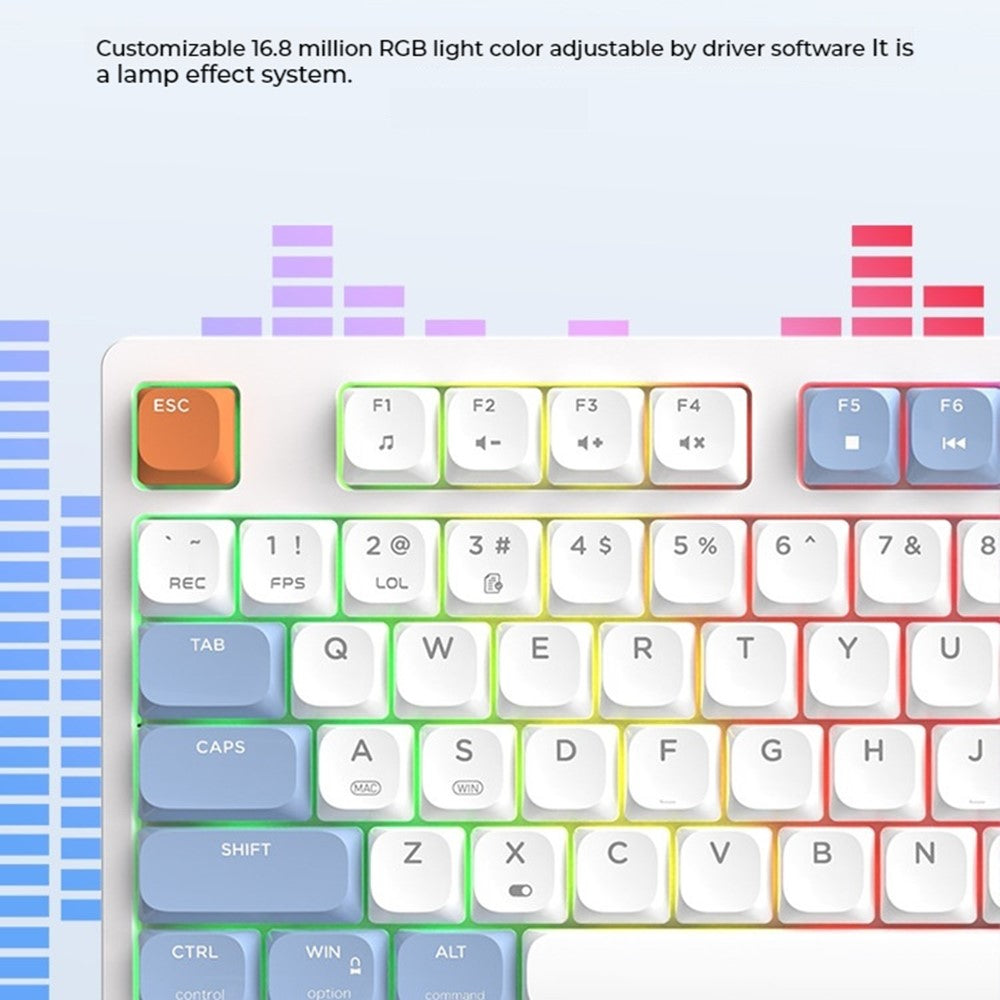 Ajazz AKP815 Wired Mechanical Keyboard, 4.95in LCD, Low Profile, photo 8