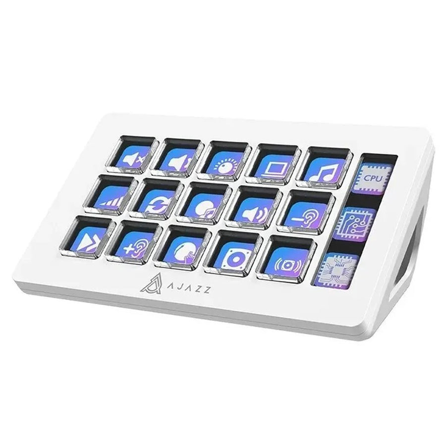 AJAZZ AKP153E Desktop Assistant Console Panel Custom Programming Intelligent Display 15 Keys Mini Keyboard