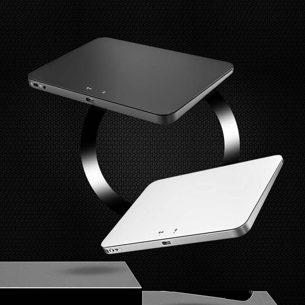 T8100 Tri-Mode Wireless Trackpad Bluetooth-compatible 2.4G USB-C Glass Multi-Gesture Touchpad for Windows Mac