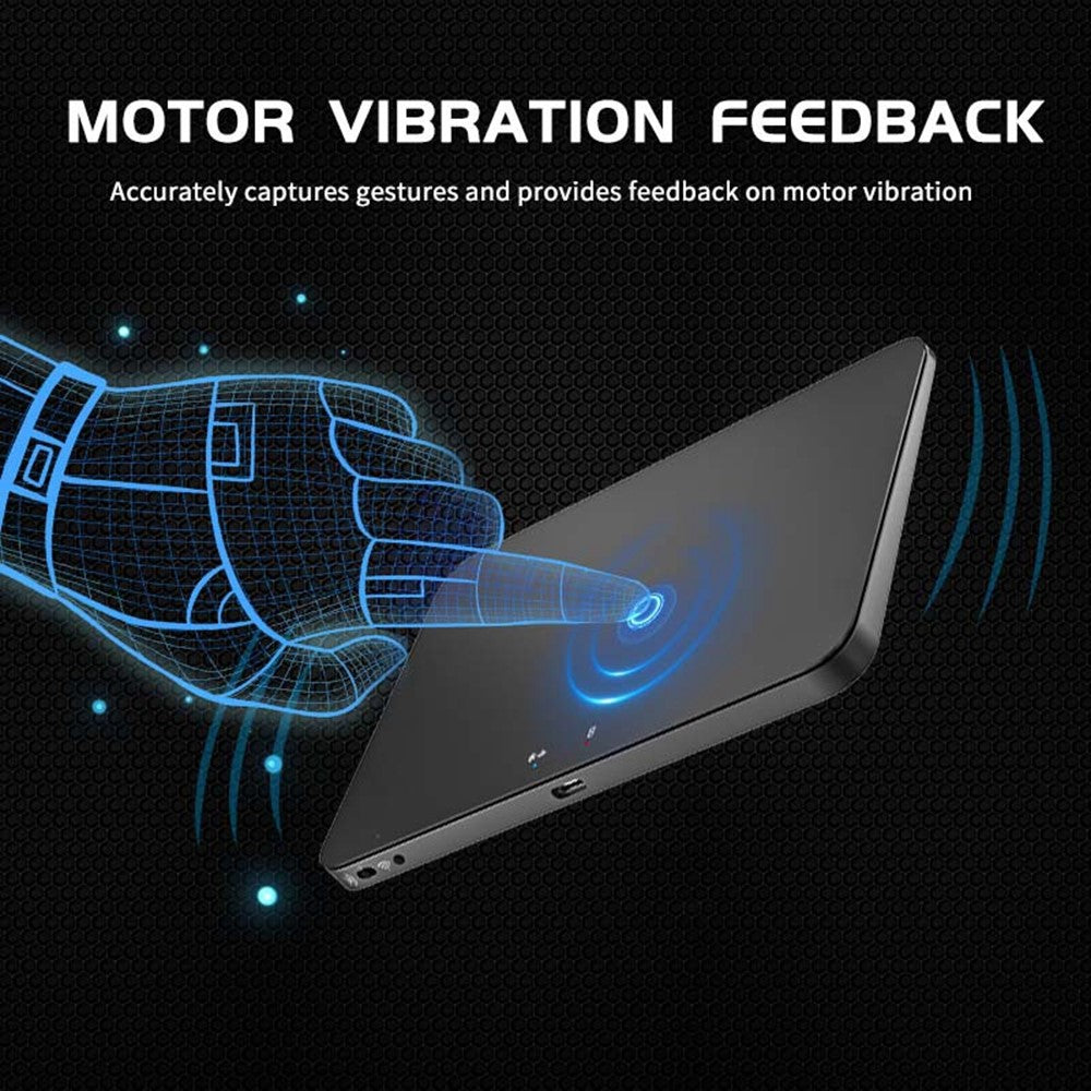 T8100 Tri-Mode Wireless Trackpad Bluetooth-compatible 2.4G USB-C Glass Multi-Gesture Touchpad for Windows Mac
