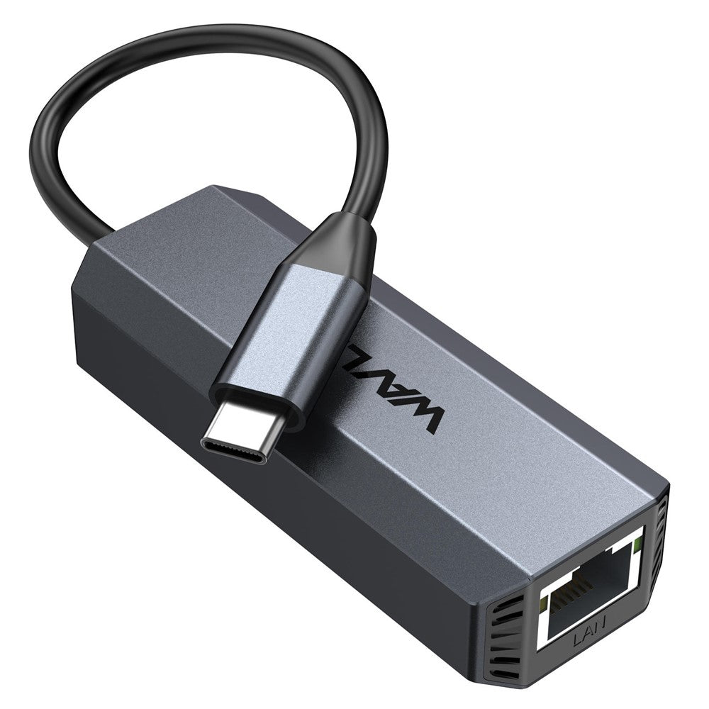 WAVLINK WL-NWU341G USB-C to 5000Mbps RJ45 LAN Ethernet Laptop Network Adapter
