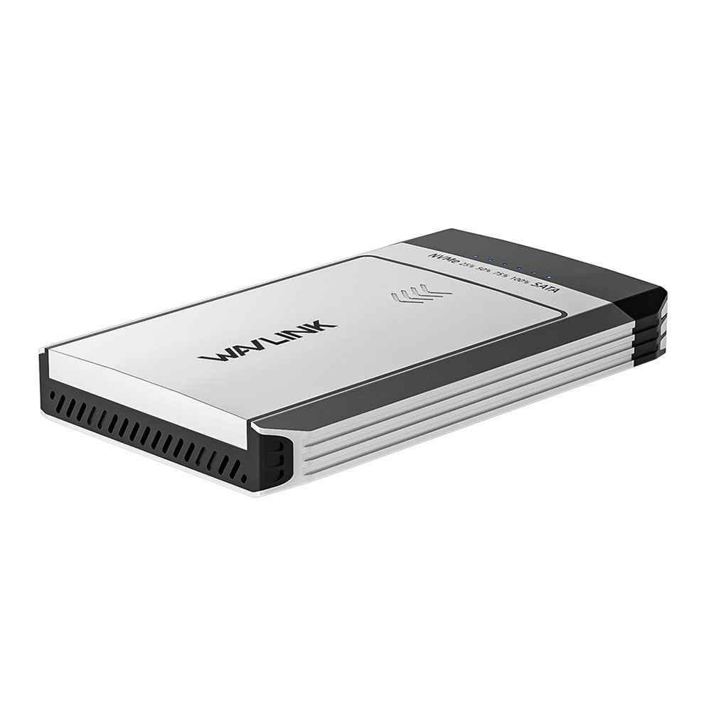 WAVLINK ST347 Dual Slot M.2 SSD Enclosure USB-C 3.2 Gen2 10Gbps One-Click Offline Clone For Data Migration  /  Backup