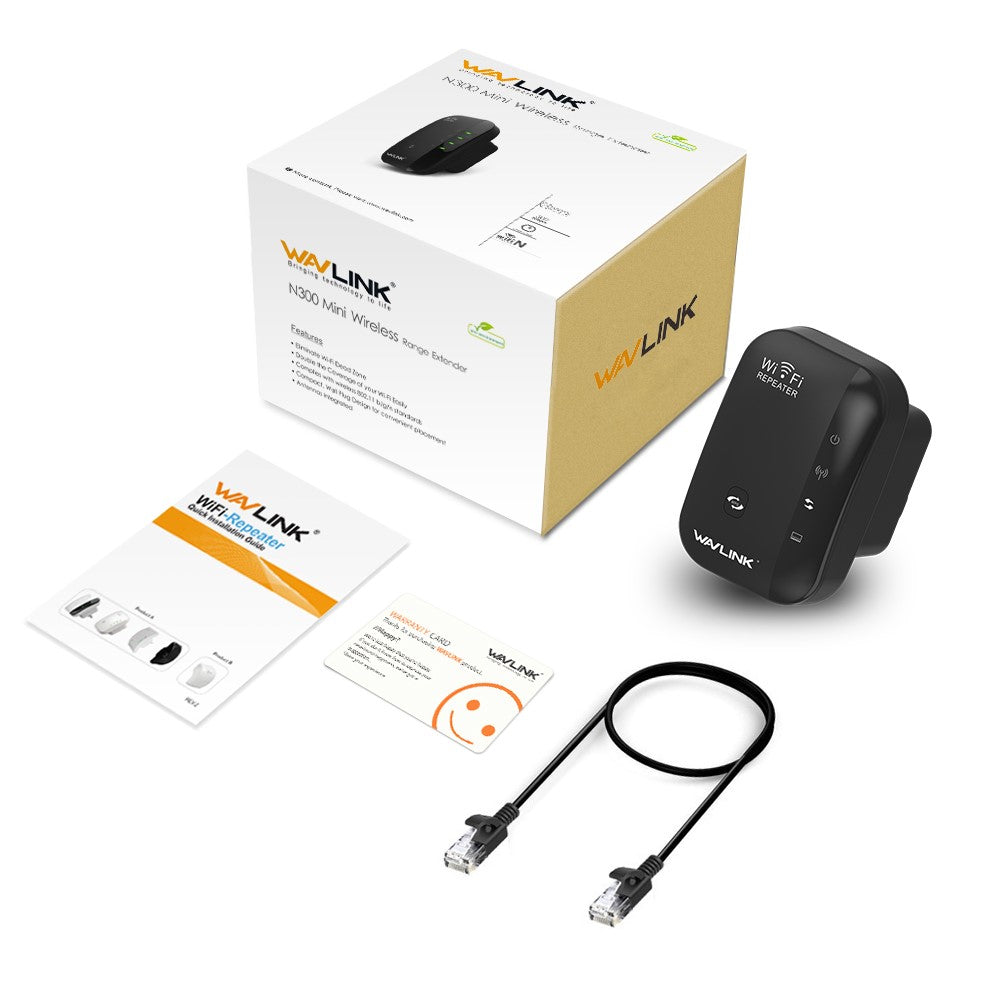 WAVLINK WN560N2 WPS Protection Amplifier WiFi Repeater 2.4G N300 WiFi Extension Repeater with 3dBi Internal Antenna