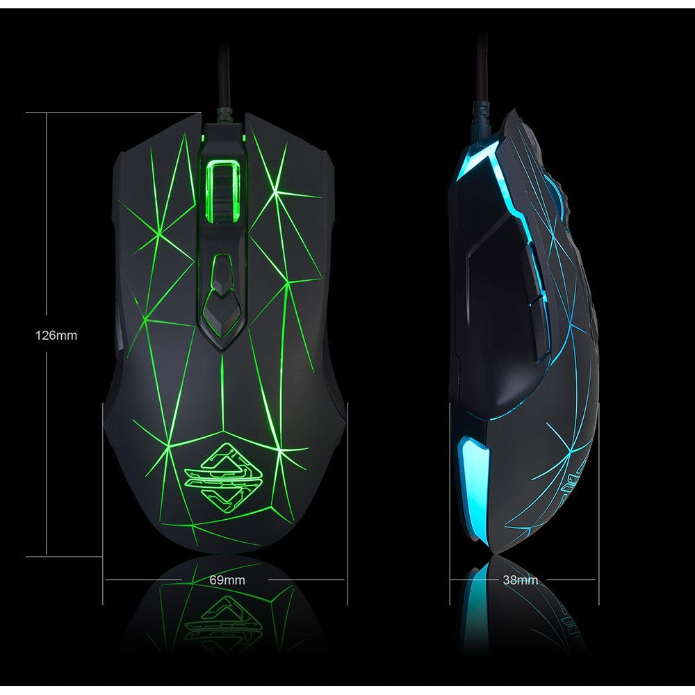 Ajazz AJ52 Star Wired Gaming Mouse for PC & Mac, 2500 DPI, RGB, photo 10