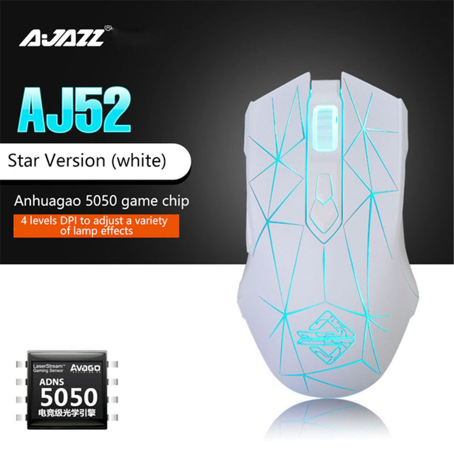Ajazz AJ52 Star Wired Gaming Mouse for PC & Mac, 2500 DPI, RGB, photo 2