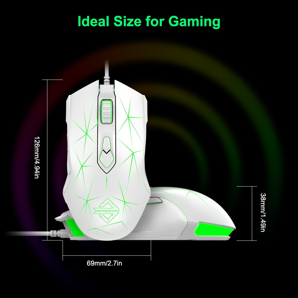 Ajazz AJ52 Star Wired Gaming Mouse for PC & Mac, 2500 DPI, RGB, photo 3