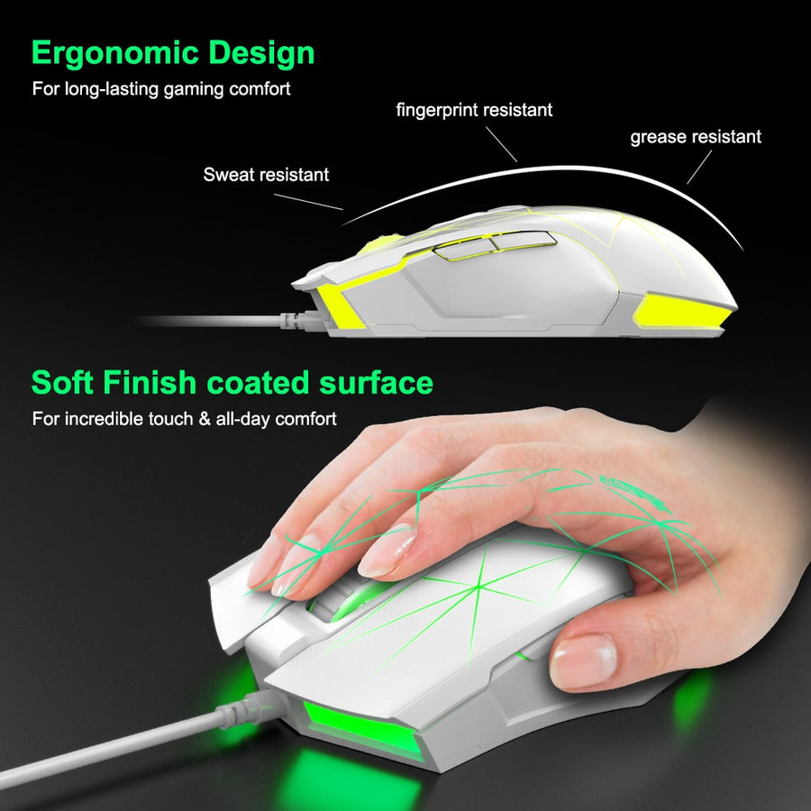 Ajazz AJ52 Star Wired Gaming Mouse for PC & Mac, 2500 DPI, RGB, photo 4