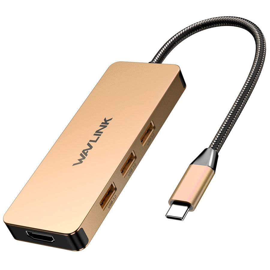 WAVLINK UHP3416 7-in-1 USB-C to 4K HD 100W PD Charging SD / TF Card Reader Docking Station