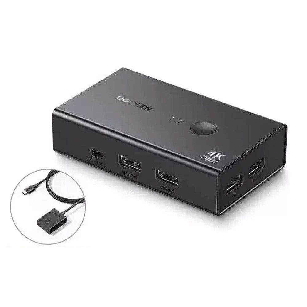 UGREEN CM607 4K KVM Switch | 30Hz, 2In1