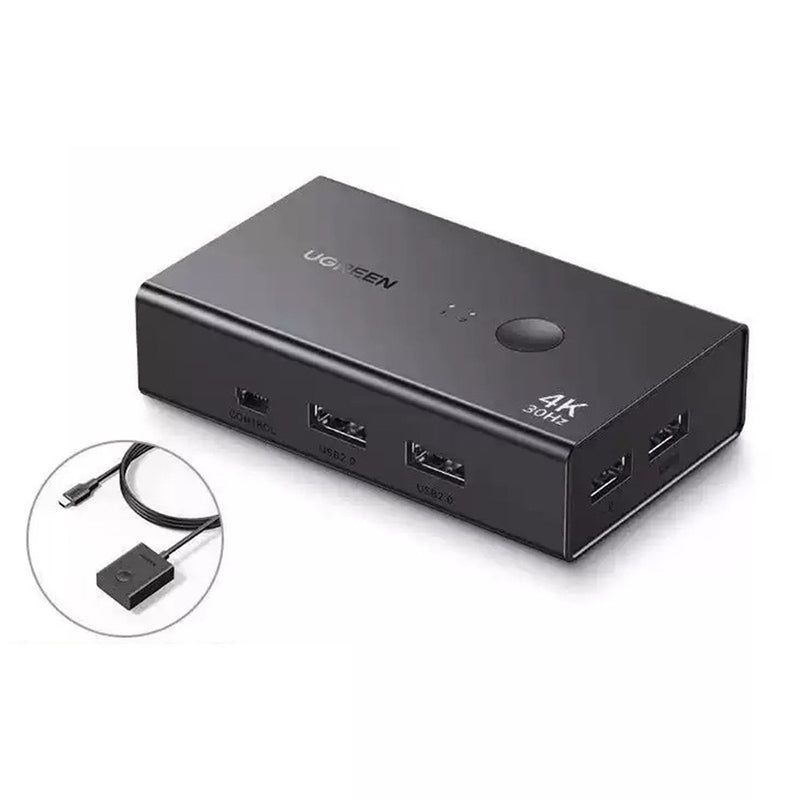 UGREEN CM607 4K KVM Switch | 30Hz, 2In1