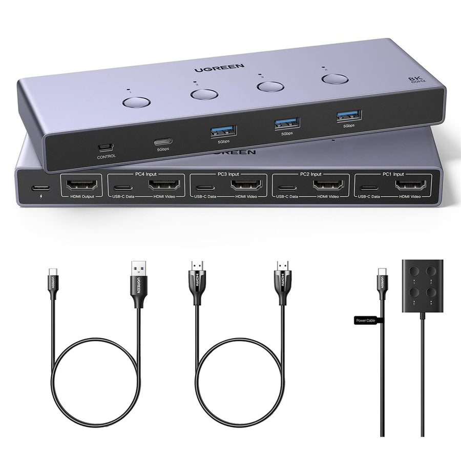 UGREEN AK701 4in1 KVM Switch | 8K, 60Hz