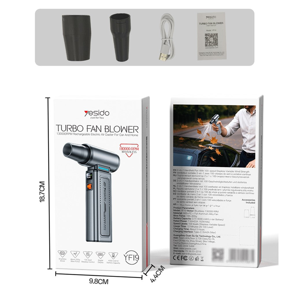 YESIDO YF19 Handheld Fan