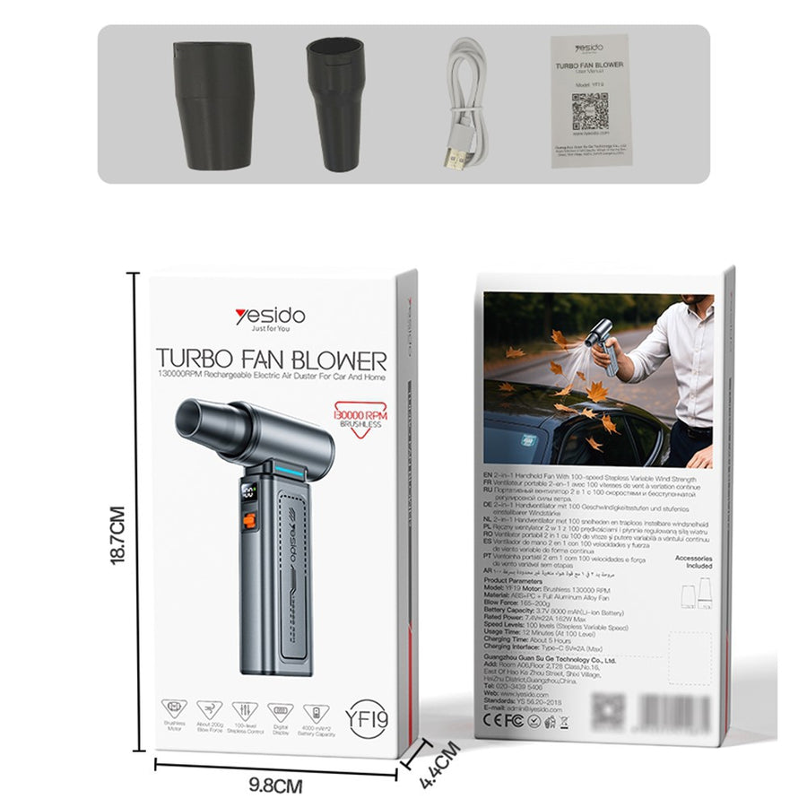 YESIDO YF19 Handheld Fan