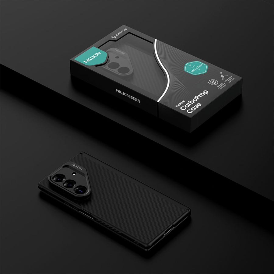 NILLKIN For Samsung Galaxy Z Fold7 5G Magnetic Case TPU + Aramid Fiber Lens Kickstand Phone Cover Precision Cutout