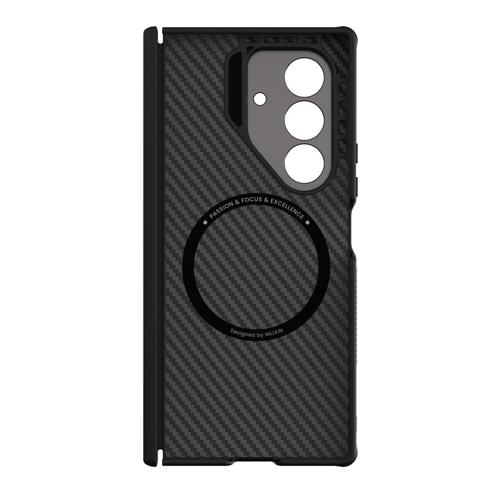 NILLKIN For Samsung Galaxy Z Fold7 5G Magnetic Case TPU + Aramid Fiber Lens Kickstand Phone Cover Precision Cutout