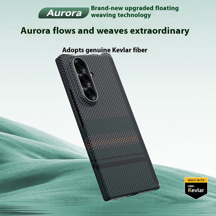 BENKS For Samsung Galaxy Z Fold7 5G Case Aramid Fiber Aurora Weave Phone Cover Magnetic Case