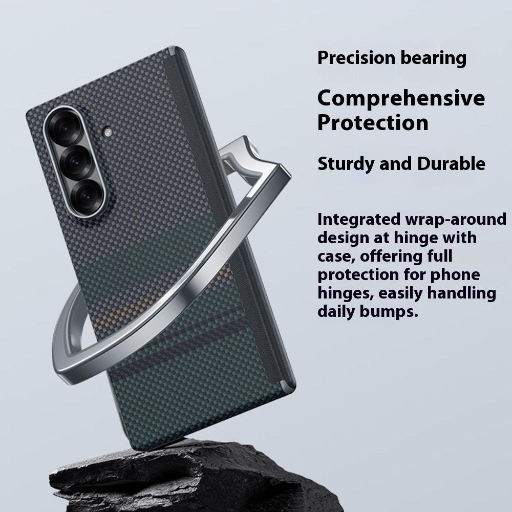 BENKS For Samsung Galaxy Z Fold7 5G Case Aramid Fiber Aurora Weave Phone Cover Magnetic Case