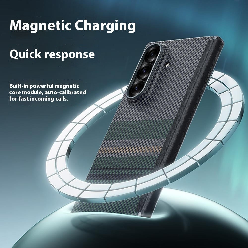 BENKS For Samsung Galaxy Z Fold7 5G Case Aramid Fiber Aurora Weave Phone Cover Magnetic Case