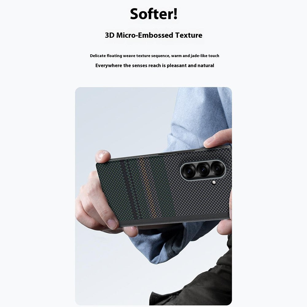 BENKS For Samsung Galaxy Z Fold7 5G Case Aramid Fiber Aurora Weave Phone Cover Magnetic Case