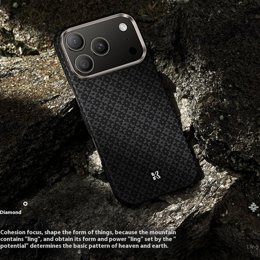 BENKS C1 For iPhone 18 Pro / 17 Pro Case Aramid Fiber Diamond Texture Woven Phone Cover Compatible with MagSafe