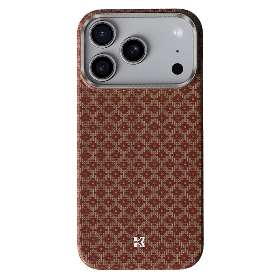 BENKS C1 For iPhone 17 Pro Case Aramid Fiber Woven Diamond Texture Phone Cover Compatible with MagSafe