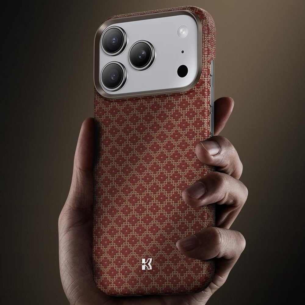 BENKS C1 For iPhone 17 Pro Case Aramid Fiber Woven Diamond Texture Phone Cover Compatible with MagSafe