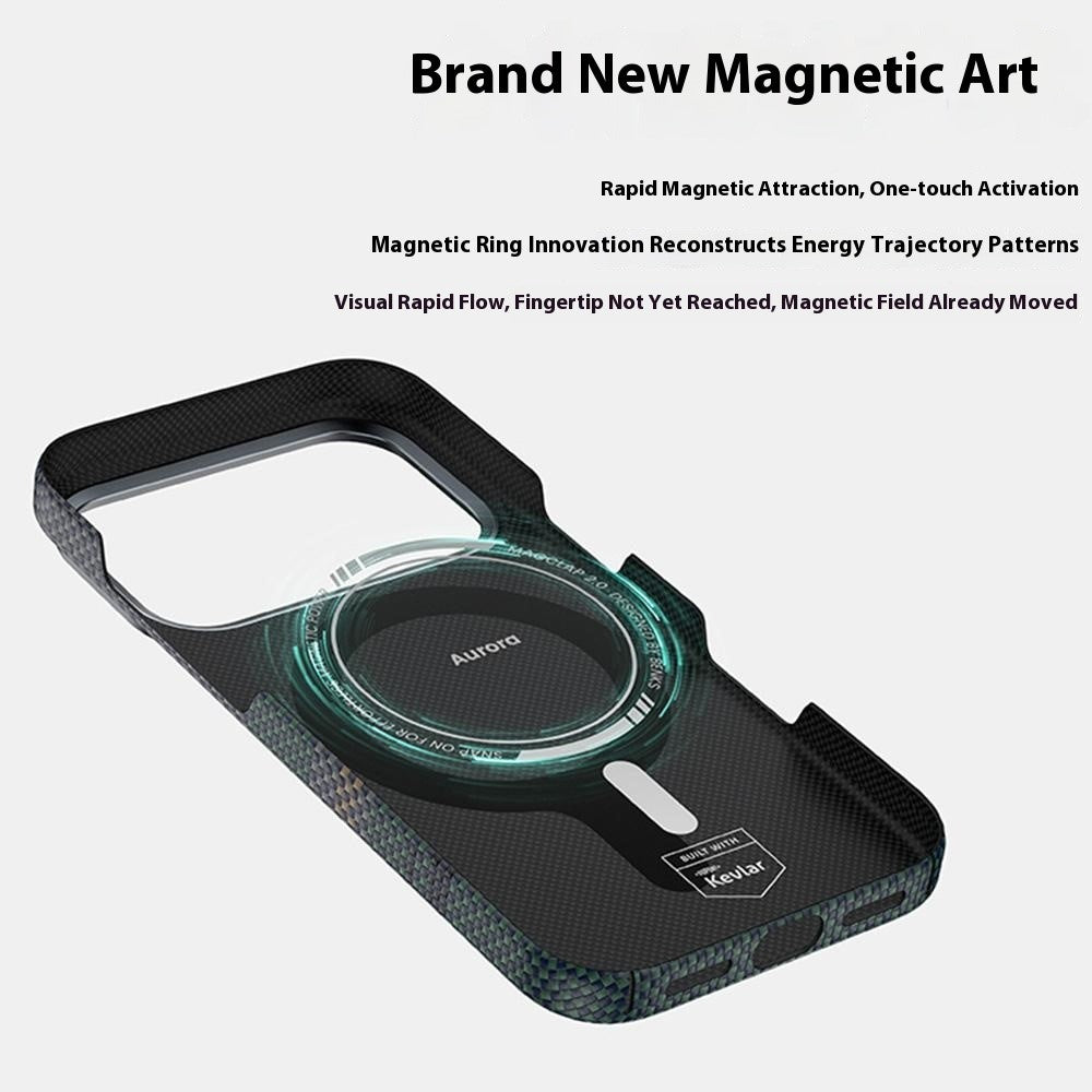 BENKS C1 For iPhone 17 Pro Case Compatible with MagSafe Aramid Fiber Aurora Flow Woven Phone Cover