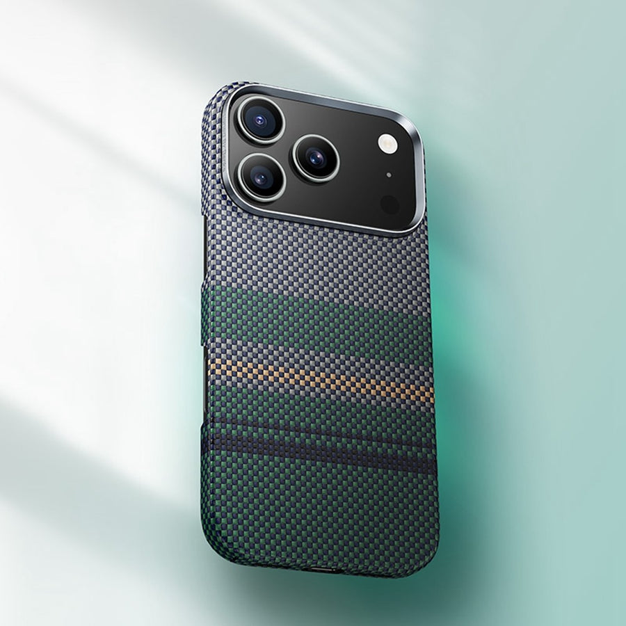 BENKS C1 For iPhone 17 Pro Max Case Compatible with MagSafe Aramid Fiber Aurora Flow Woven Phone Cover