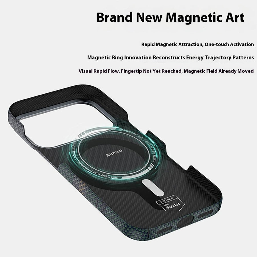 BENKS C1 For iPhone 17 Pro Max Case Compatible with MagSafe Aramid Fiber Aurora Flow Woven Phone Cover