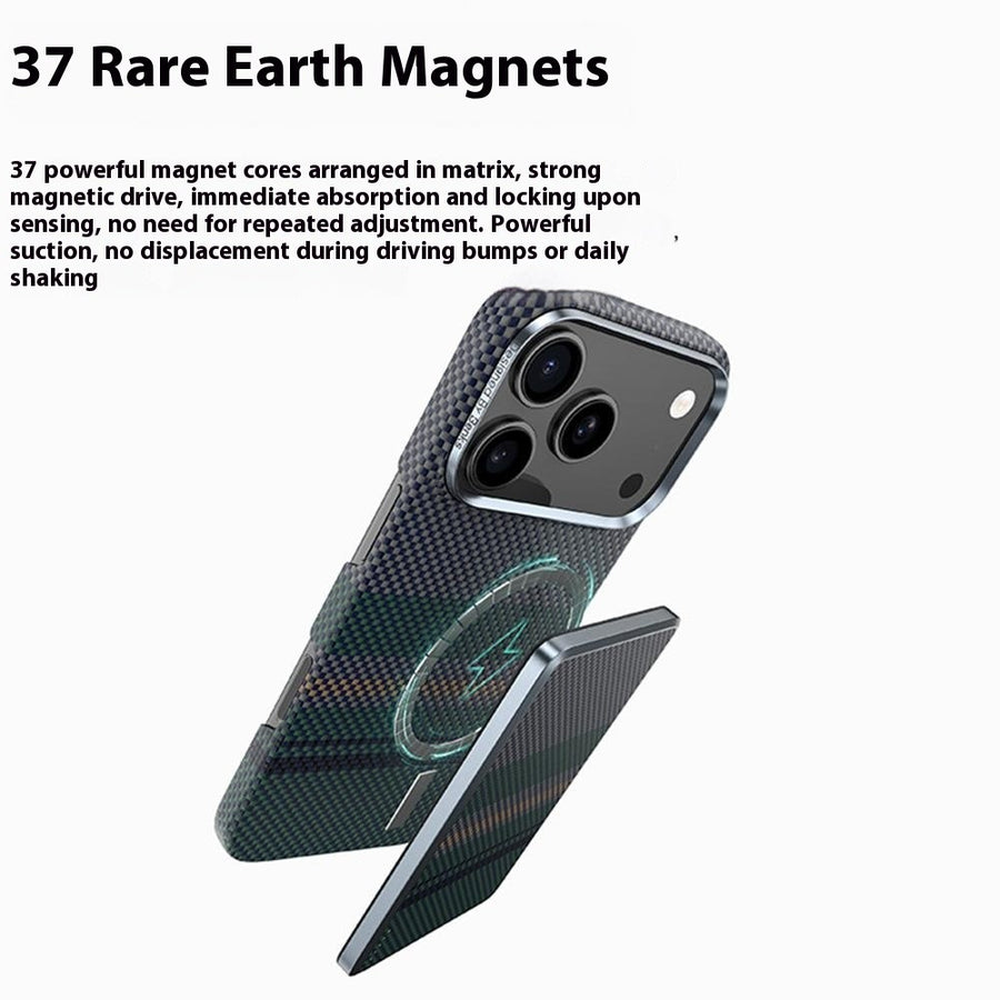 BENKS C1 For iPhone 17 Pro Max Case Compatible with MagSafe Aramid Fiber Aurora Flow Woven Phone Cover