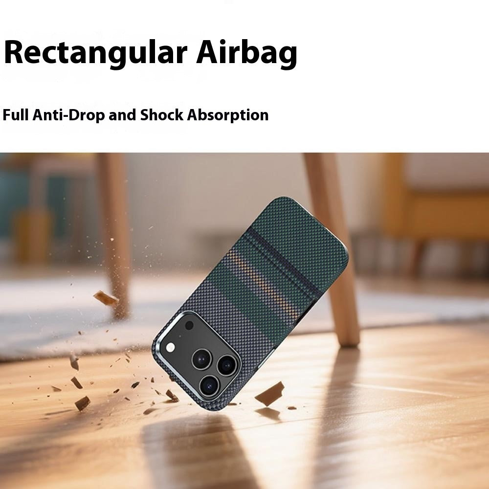 BENKS For iPhone 17 Pro Magnetic Case Aramid Fiber Fiber Phone Back Cover Floating Weave Design
