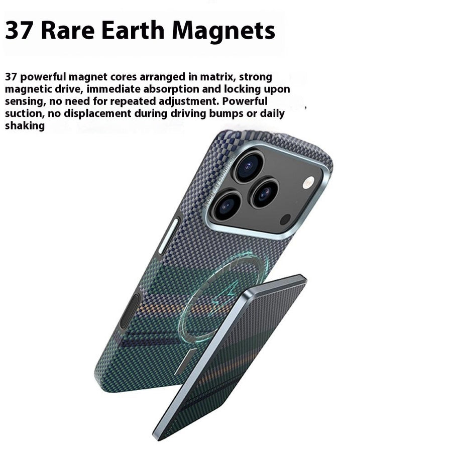 BENKS For iPhone 17 Pro Magnetic Case Aramid Fiber Fiber Phone Back Cover Floating Weave Design