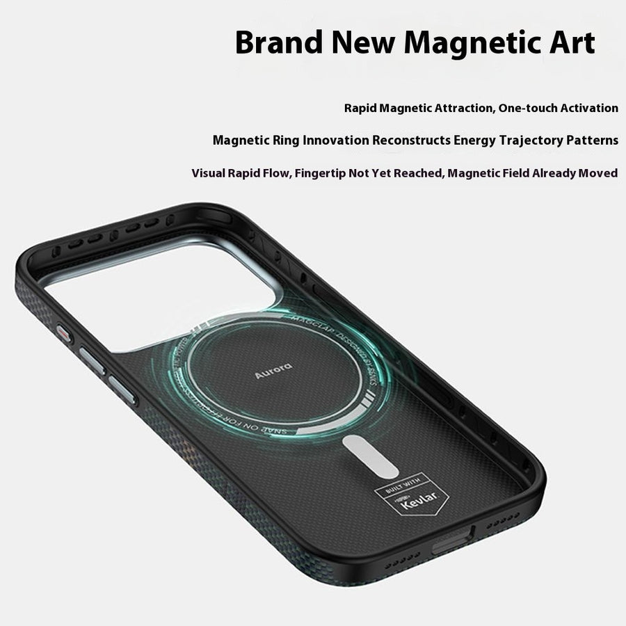 BENKS For iPhone 17 Pro Max Magnetic Case Aramid Fiber Fiber Phone Back Cover Floating Weave Design