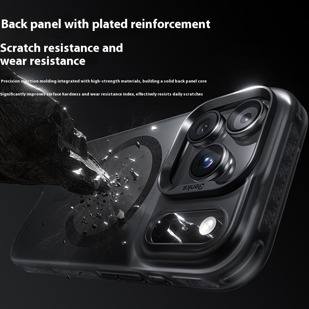 BENKS For iPhone 17 Pro Case PC + TPU Matte Magnetic Phone Cover Compatible with MagSafe